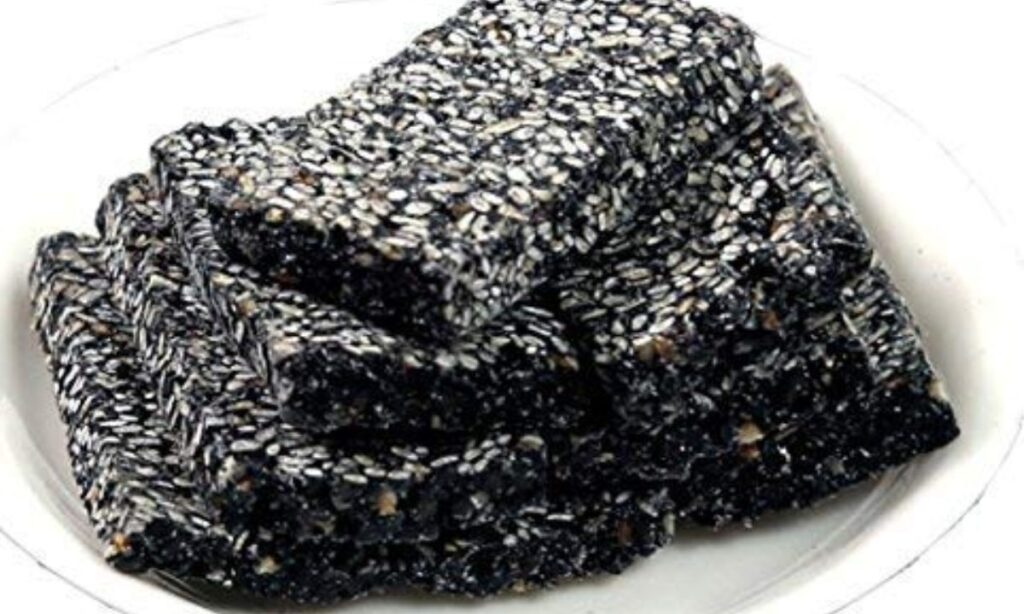 Black Sesame and White Sesame Seed Brittle