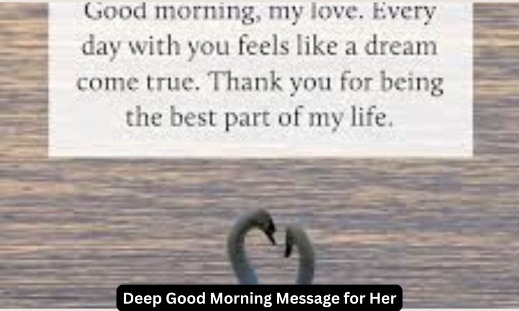 Deep Good Morning Message for Her