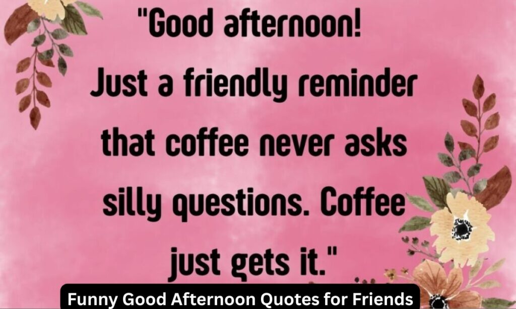Funny Good Afternoon Quotes for Friends