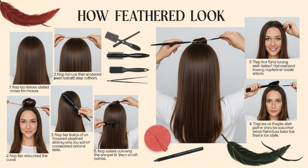 How to Achieve Feathered Hair Look?