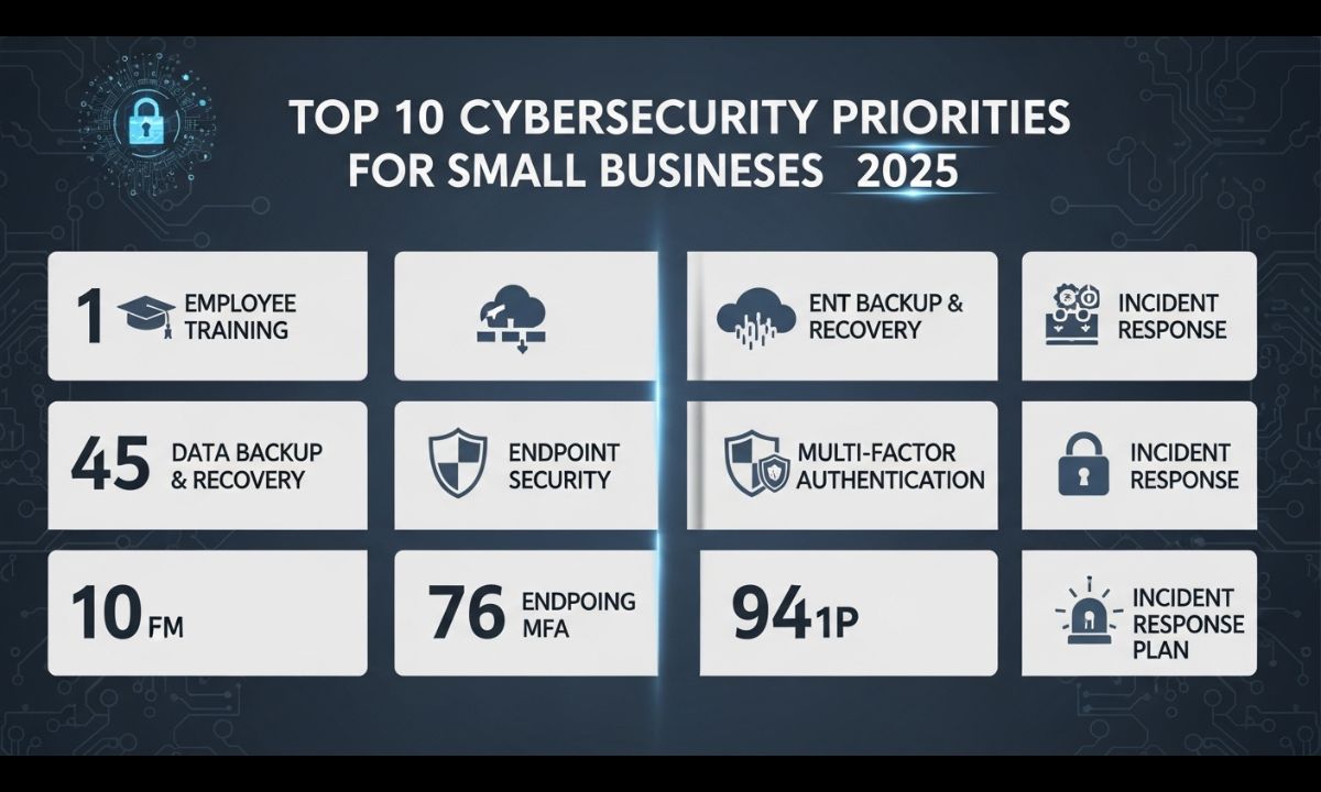Top 10 Cybersecurity Priorities for Small Businesses 2025